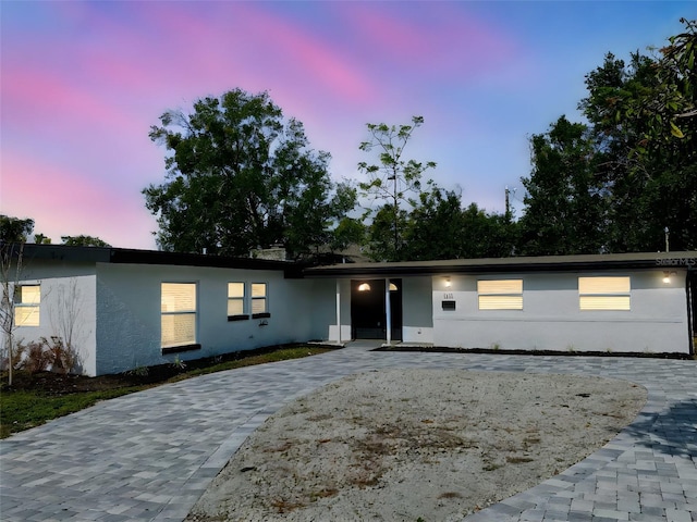 view of ranch-style home