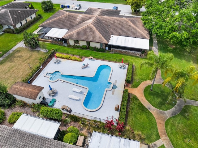 drone / aerial view