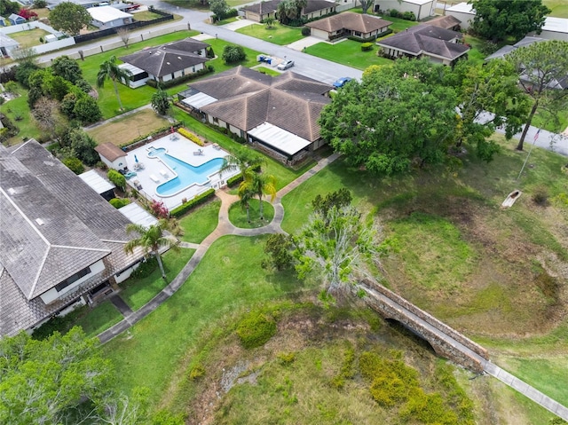 bird's eye view featuring a residential view