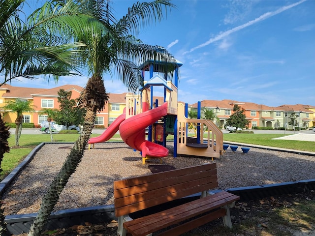 view of jungle gym