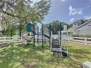 view of jungle gym