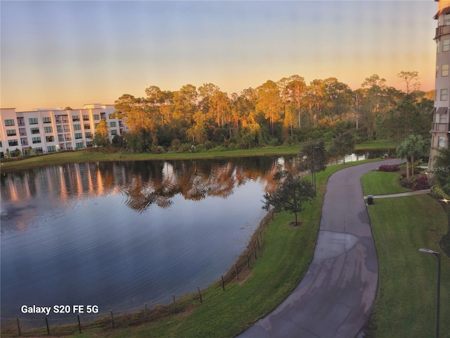 property view of water