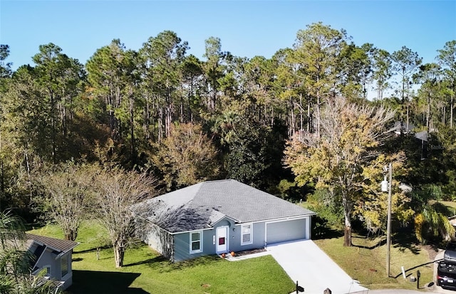 birds eye view of property