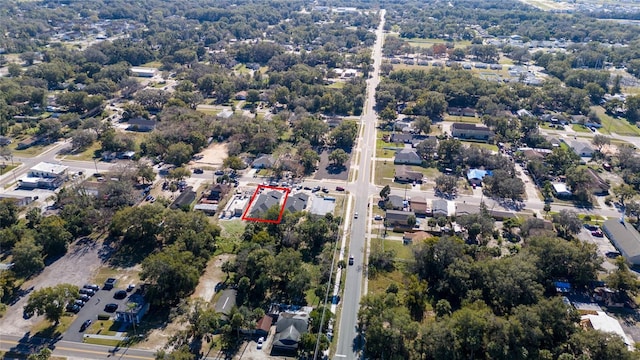 205 E 17th St, Apopka, FL 32703 - aerial view of property and surrounding area with property boundaries highlighted