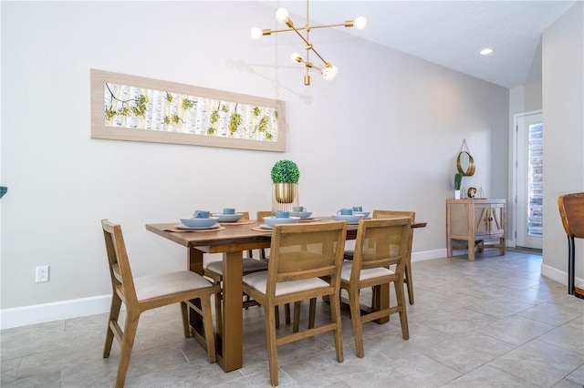 172 Villa Domani Cir, Davenport, FL 33896 - dining area featuring a chandelier and recessed lighting