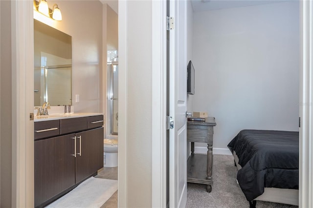 172 Villa Domani Cir, Davenport, FL 33896 - bathroom featuring vanity and an enclosed shower