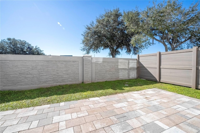 view of yard featuring a patio