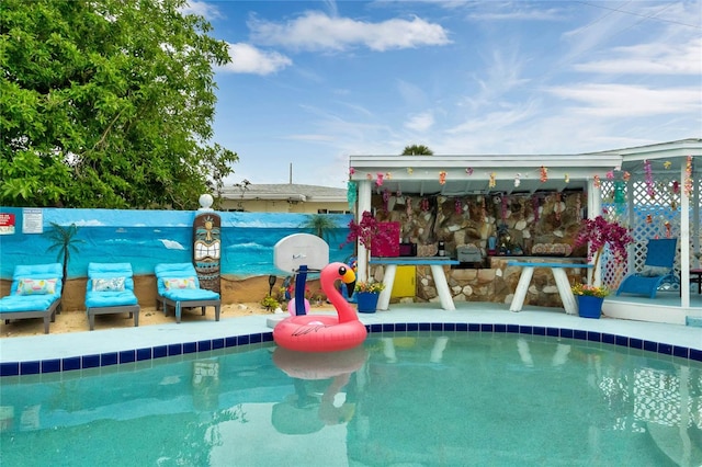 view of swimming pool