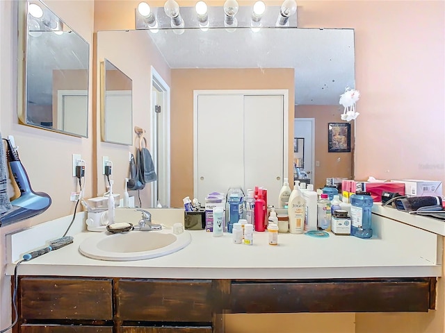 bathroom with vanity