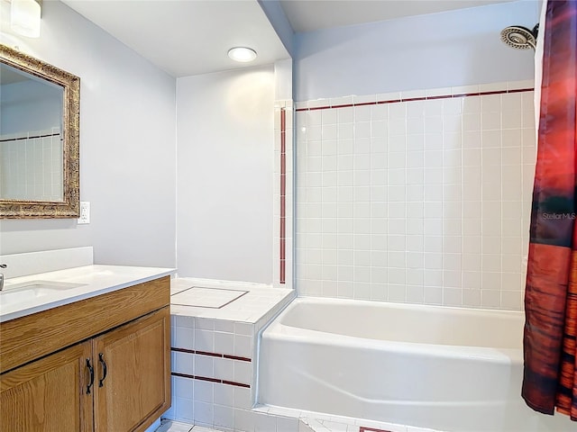 1037 Poinsetta St, Cocoa, FL 32927 - full bathroom featuring vanity and shower / bath combination with curtain