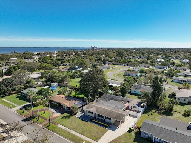 1037 Poinsetta St, Cocoa, FL 32927 - aerial perspective of suburban area featuring a nearby body of water