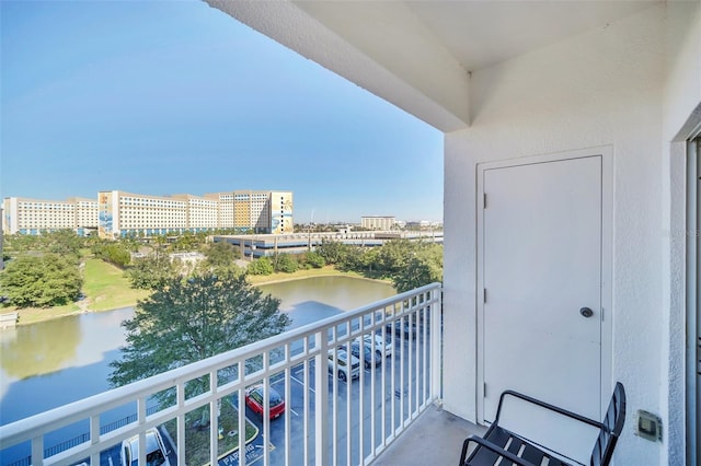 7383 Universal Blvd Unit 512, Orlando, FL 32819 - balcony featuring a water view and a view of city