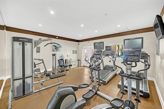 view of exercise room