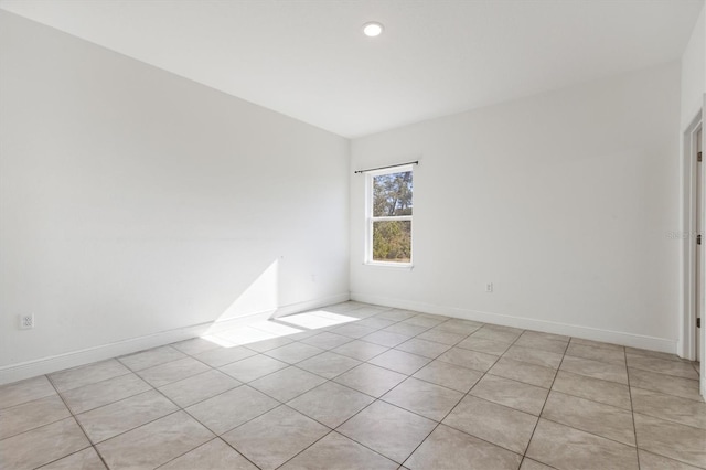 view of tiled empty room