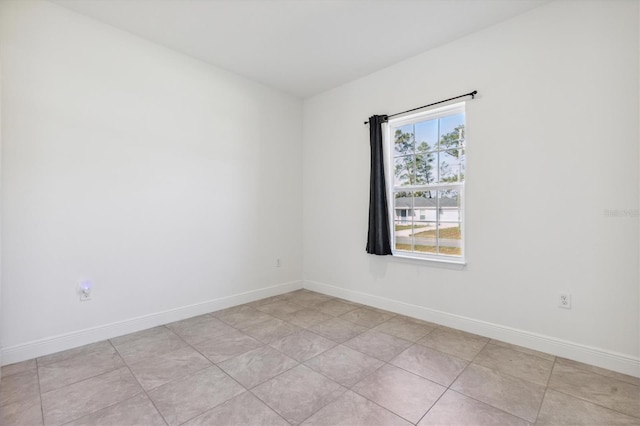 view of tiled empty room