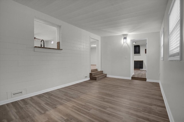 interior space featuring hardwood / wood-style flooring