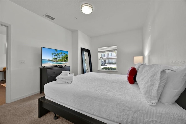 bedroom with carpet floors