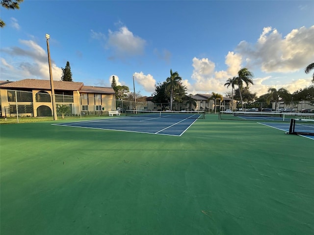 view of tennis court