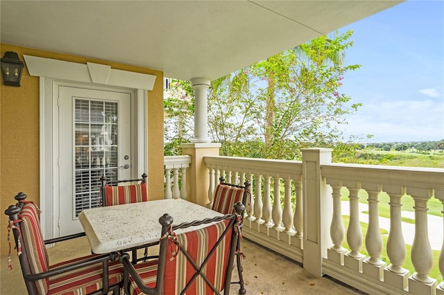 view of balcony