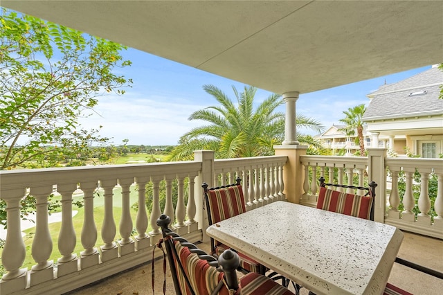 view of balcony