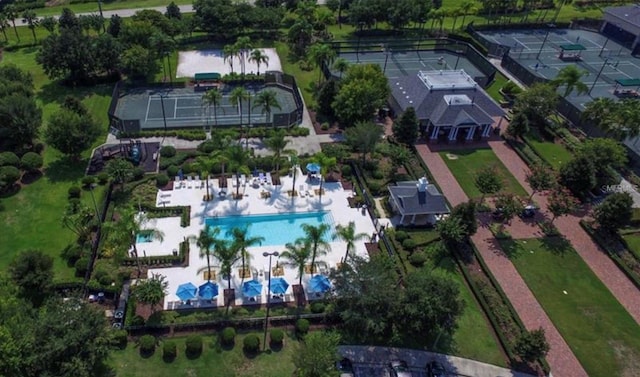 1370 Centre Court Ridge Dr Unit 304, Kissimmee, FL 34747 - aerial view of property and surrounding area with a pool