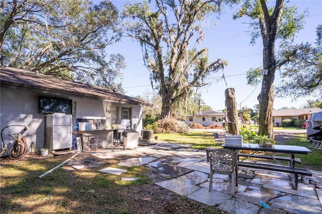 view of patio / terrace featuring cooling unit