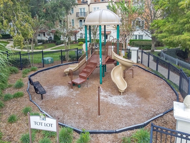 view of jungle gym