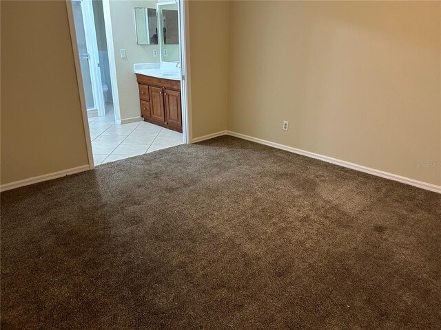 view of carpeted empty room