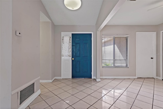 view of tiled entrance foyer