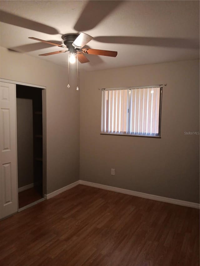 2860 N Powers Dr Unit 8, Orlando, FL 32818 - spare room with a ceiling fan and wood finished floors