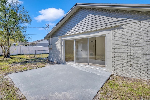 exterior space with a patio