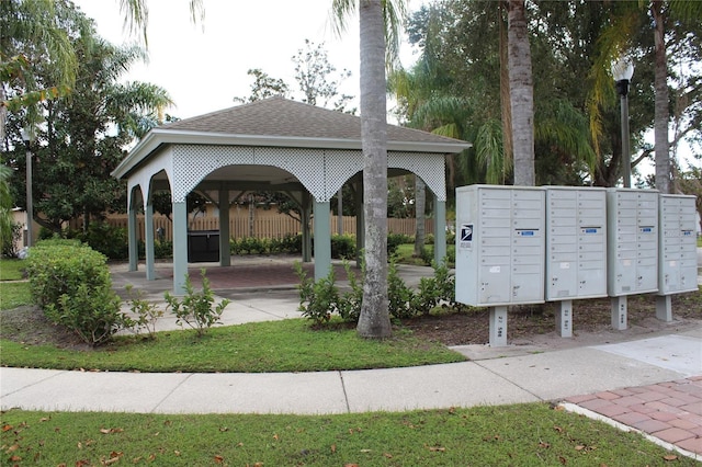 view of property's community with mail boxes