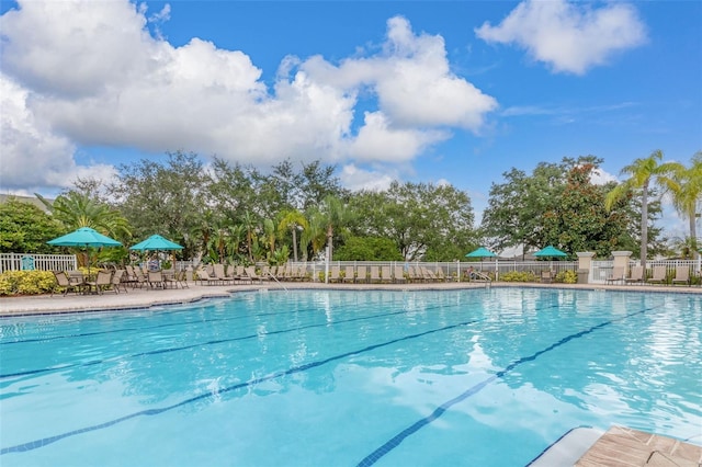 view of pool