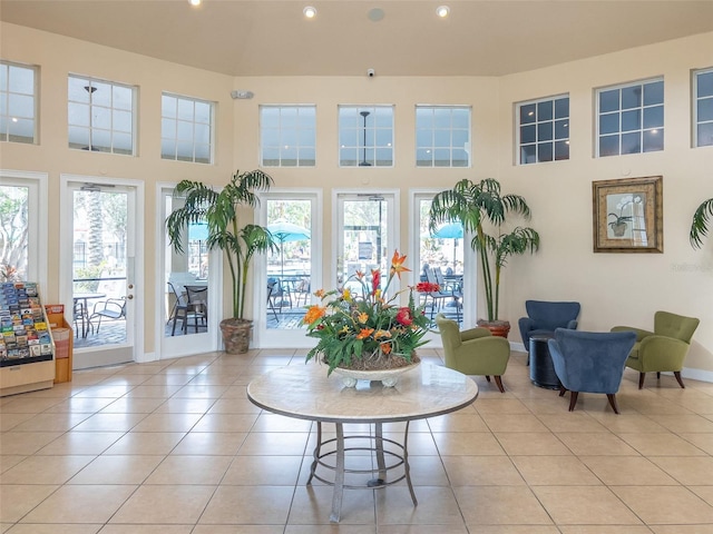 sunroom with a wealth of natural light