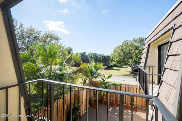 view of balcony