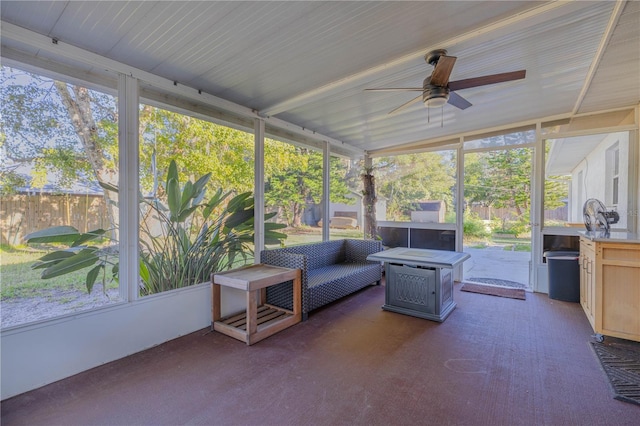 sunroom / solarium featuring plenty of natural light