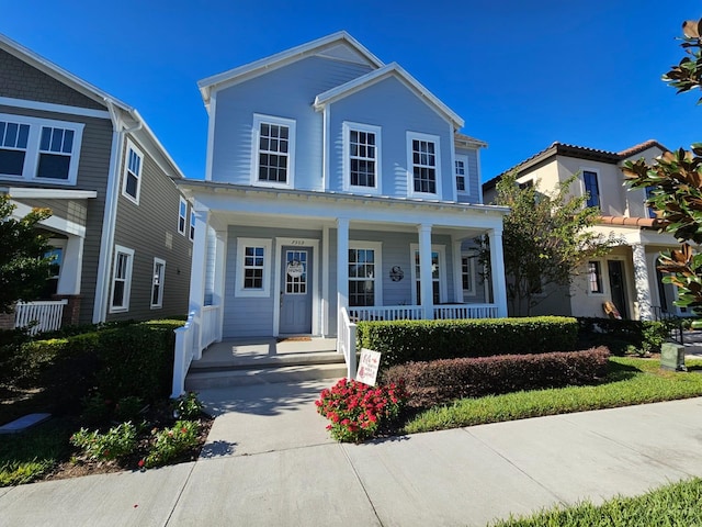 view of front of house featuring a porch