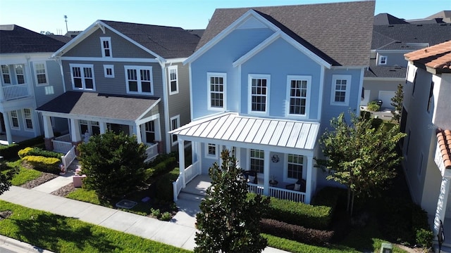 view of front facade with covered porch