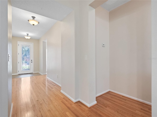 entryway featuring light hardwood / wood-style flooring