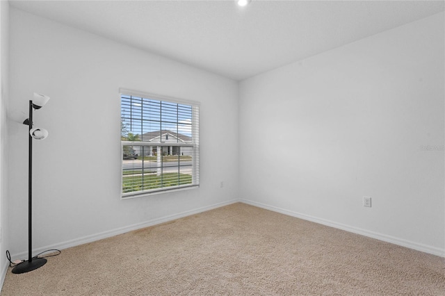 view of carpeted empty room