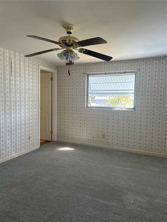 view of carpeted empty room