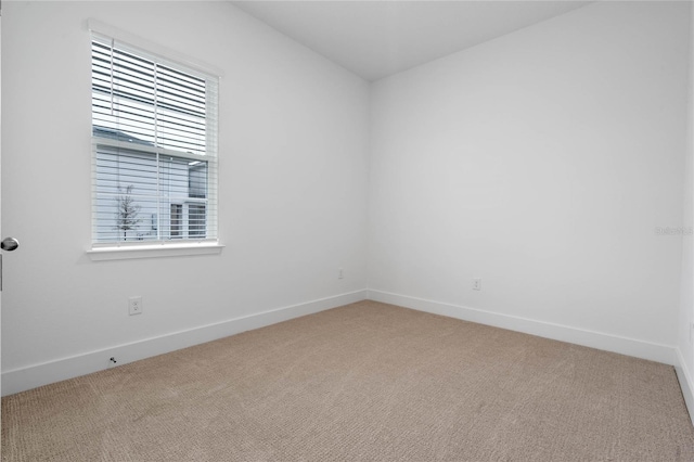 view of carpeted empty room