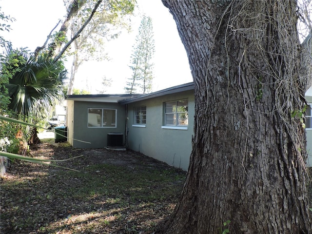 back of property with cooling unit