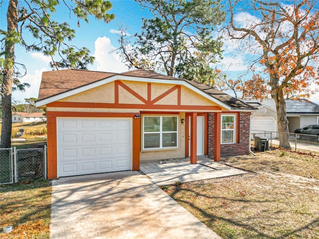 view of front of house featuring a garage