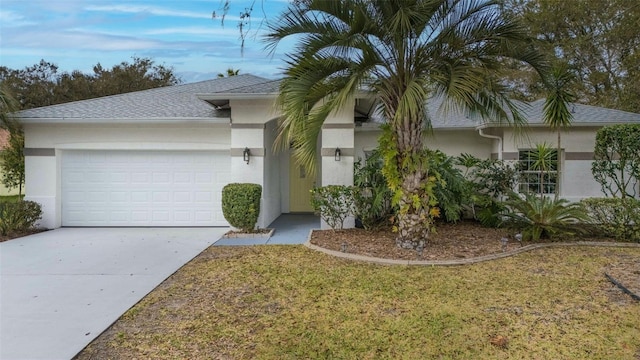 ranch-style house with a garage