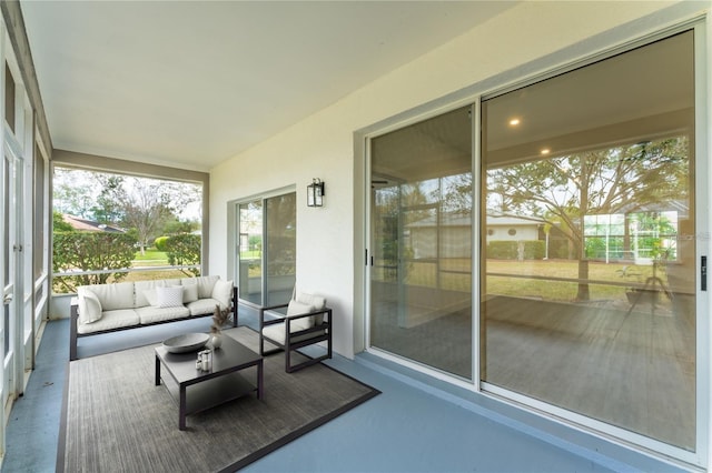 view of sunroom / solarium