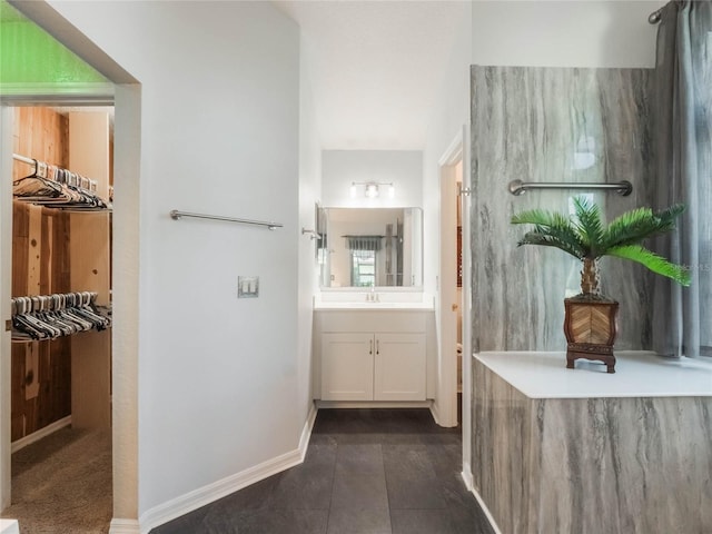 bathroom featuring vanity