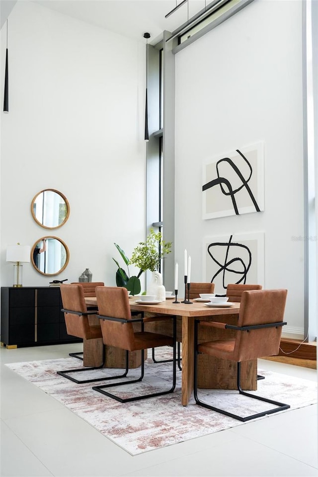 office featuring tile patterned floors