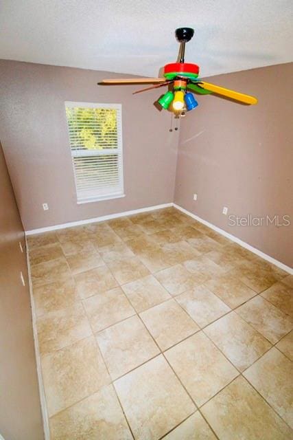 view of tiled spare room