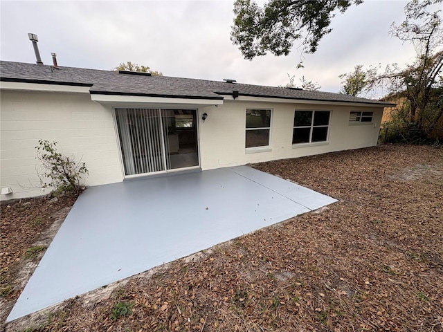 rear view of house with a patio area